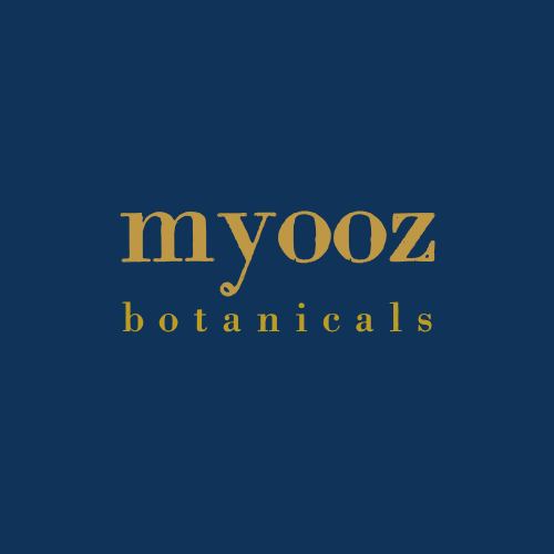 myooz logo in gold 